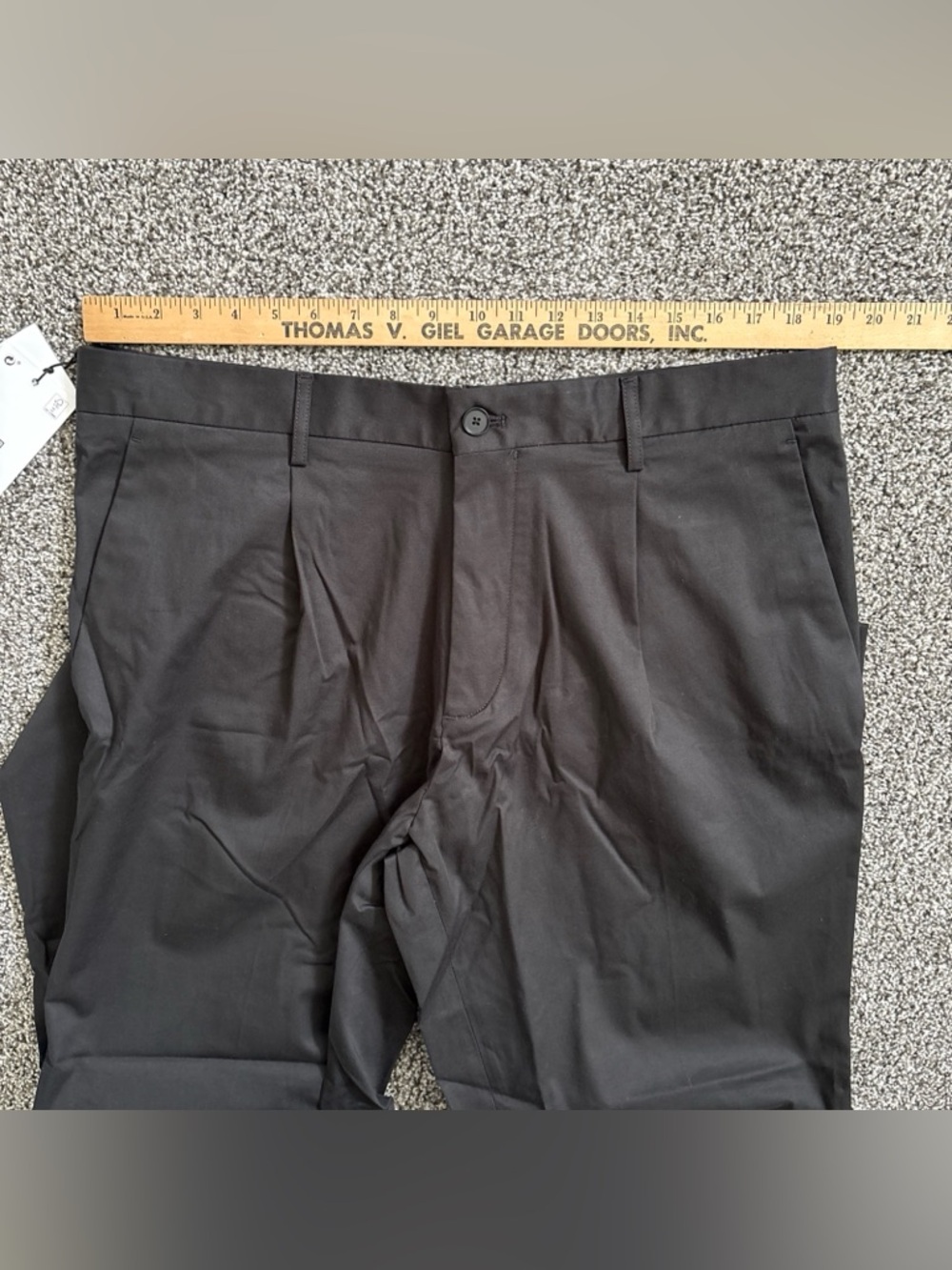 Massimo Dutti Mens Dress Pants Wide Fit Size 36 Black Designer Business Casual - Picture 12 of 16
